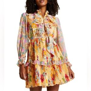 River Island Floral Ruffle Dress